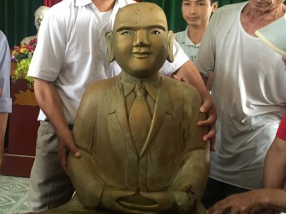 Nhận được tin báo, Sở Văn hóa - Thể thao và Du lịch tỉnh Thanh Hóa đã nhận được thông tin và đang giao cho các phòng, ban chuyên môn phối hợp xác minh điều tra nguồn gốc pho tượng trên.