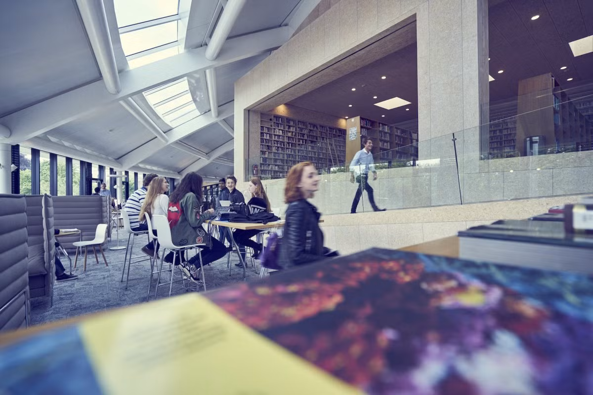 Sách trong thư viện của trường có tới hơn 20 ngôn ngữ. Ảnh: BI.