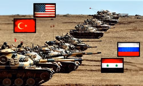 Các cuộc chiến tranh luôn có sự thách thức và đối đầu giữa hai khối sức mạnh. Chẳng hạn như, Syria và Iraq đang trở thành vùng chiến sự “ủy nhiệm” cho hai khối sức mạnh. Một bên là Nga và đồng minh ủng hộ chính quyền Tổng thống Bashar al-Assad ở Syria. Trong khi đó, Thổ Nhĩ Kỳ và Mỹ hỗ trợ lực lượng nổi dậy Syria. Ảnh: WL.