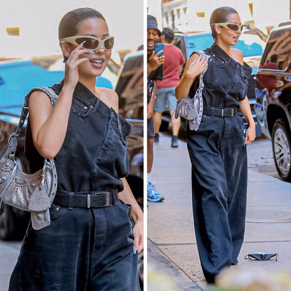 Ngôi sao loạt phim Euphoria tham dự buổi trình diễn thời trang của Balenciaga với bộ đồ vô cùng táo bạo. Nhìn bề ngoài, cô nàng như diện một chiếc quần yếm khổng lồ. Tuy vậy, bộ đồ lại không được đánh giá cao.