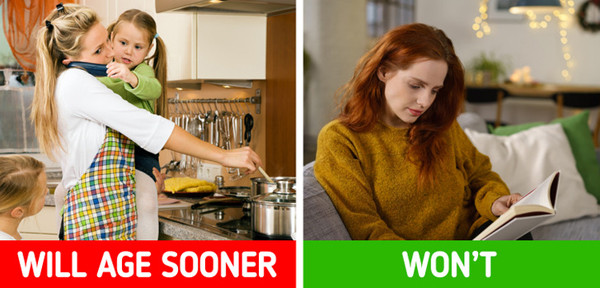 6. Không dành thời gian cho bản thân. Dành thời gian đọc sách, chạy bộ, viết nhật ký... không chỉ có lợi cho thể chất, tinh thần mà còn là biện pháp làm chậm quá trình lão hóa. Dành thời gian cho bản thân, bạn sẽ cảm thấy thư giãn, hài lòng về cuộc sống... Điều này rất có lợi cho sức khỏe lâu dài lẫn nhan sắc. (Ảnh: Brightside)