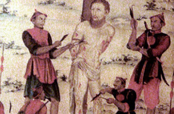 Lừa “tùng xẻo” được sáng tạo bởi một người bán thịt thời Bắc Tống. Tên gọi ban đầu của món ăn hiện không xác định được song nhiều nơi gọi là món lừa “tùng xẻo” bởi nó gợi nhớ tới cách hành hình tàn bạo dành cho phạm nhân thời cổ.