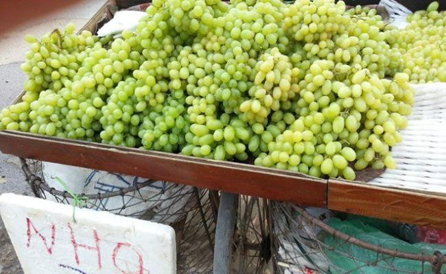 Tầm tháng 9 năm ngoái, nho xanh không hạt gắn mác Ninh Thuận được bán đầy chợ và đường phố TP.HCM với giá 50.000-60.000 đồng một kg.