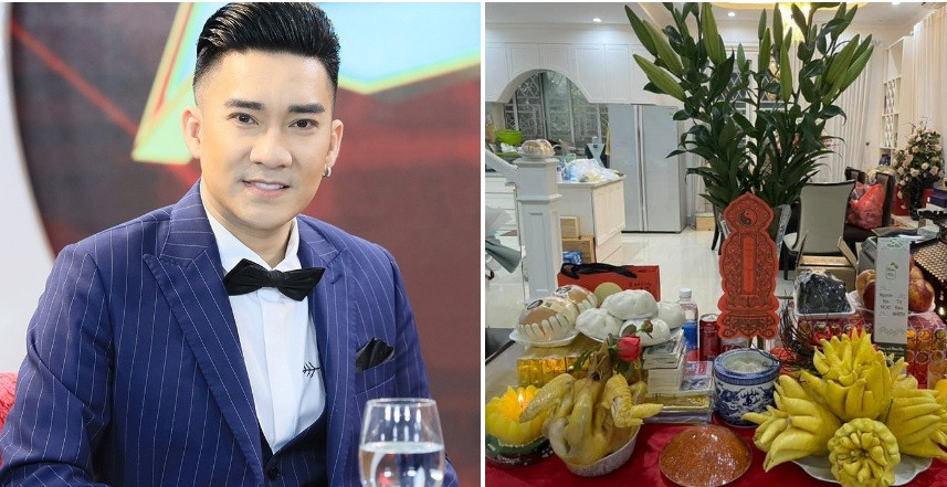 Quang Hà tâm sự khi thắp hương cúng Tổ anh chỉ xin một lòng luôn tin và hướng về Tổ nghiệp. "Tôi cũng hứa sẽ cố gắng lao động sáng tạo, để mong mãi được ăn lộc Tổ, khán giả yêu thương và trân trọng hai chữ nghệ sĩ", anh nói.