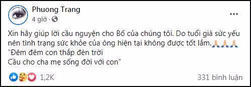 Sao Viet cau nguyen cho suc khoe cua bo nghe si Hoai Linh