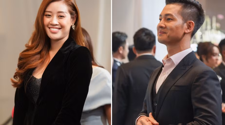 Hoa hậu Hoàn vũ 2019 Nguyễn Trần Khánh Vân và ca sĩ Đức Tuấn tới dự lễ cưới. Khánh Vân là bạn thân của Primmy Trương còn giọng ca Tình ca phố có mối quan hệ thân thiết với chú rể.