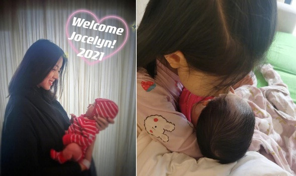 Hoa hau The gioi Truong Tu Lam sinh con gai