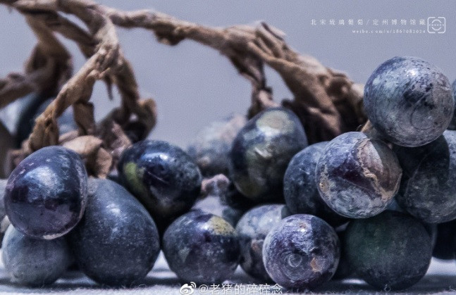 Thoạt nhìn, mọi người sẽ thấy chúng giống chùm nho thật. Khi kiểm tra kỹ, các nhà khoa học phát hiện chùm nho làm từ pha lê rỗng ruột.