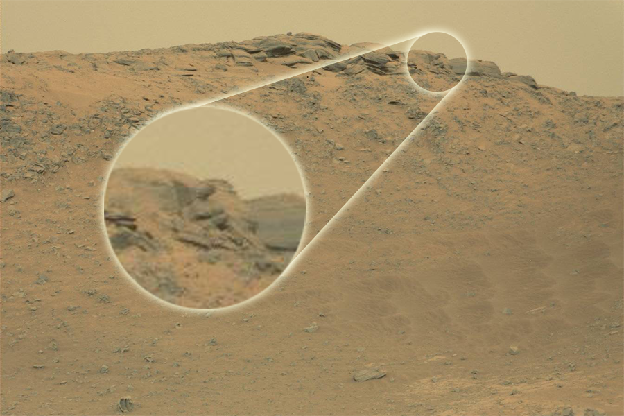 Theo ông Waring, bức ảnh của NASA cho thấy rõ mặt và đầu của tượng Phật hướng về bên phải.