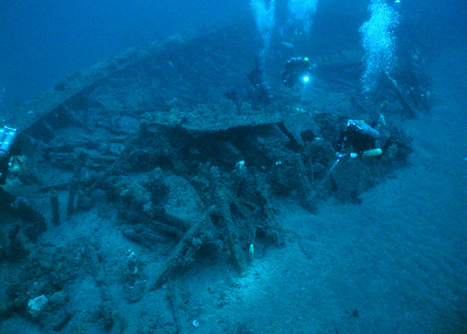Con tàu vẫn còn khá nguyên vẹn dù đã "ngủ vùi" dưới đáy biển từ năm 1862.
