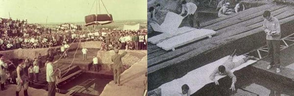 Sự việc này khiến các chuyên gia quan ngại các cỗ quan tài có thể bị hư hại nghiêm trọng. Vì vậy, họ nhanh chóng đưa 20 quan tài lên mặt đất và tiến hành kiểm tra.