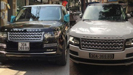  Hai xe Range Rover có biển số giống nhau: Vào tháng 5/2015, tại Hà Nội xuất hiện hai chiếc xe Range Rover mang biến số 30A-369.89 trên đường phố. Điều đặc biệt là hai chiếc xe này mang hai màu khác nhau đen và trắng. Nhiều người không thể phân biệt được đâu là chiếc xe mang biển số do cơ quan có thẩm quyền cấp.