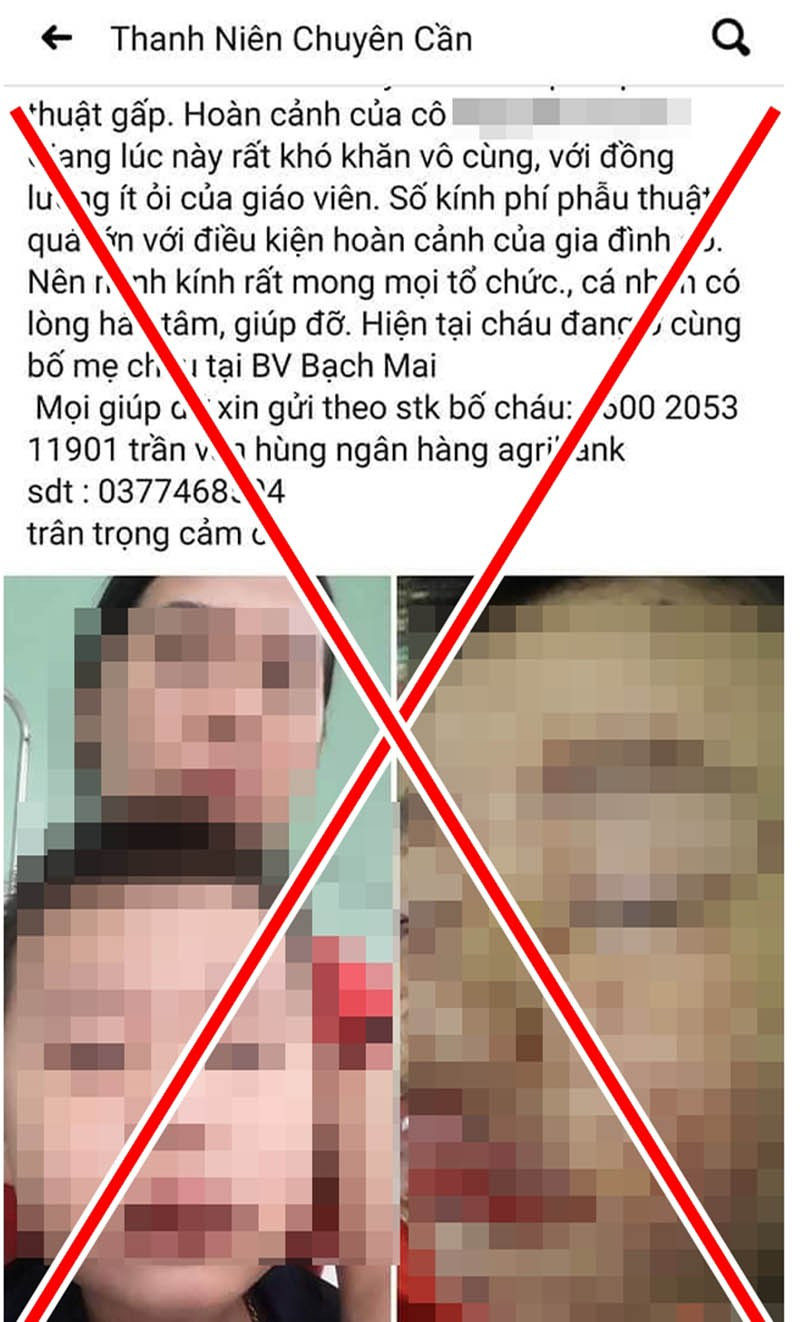  Bắt 2 facebooker giả danh từ thiện để trục lợi: Nguyễn Thái Hộp, Trần Văn Hùng (đều ở Phú Yên) lập nhiều trang Facebook, đăng thông tin các hoàn cảnh khó khăn, kêu gọi các nhà hảo tâm giúp đỡ rồi chiếm đoạt hơn 500 triệu đồng. Hầu hết những hoàn cảnh này đều không có thật. Dù vậy, nhiều người hảo tâm vẫn chuyển tiền vào các tài khoản ngân hàng của Hộp và Hùng để giúp đỡ các hoàn cảnh khó khăn. Ngày 22/5/2020, hai đối tượng này bị Công an Phú Yên bắt giữ.