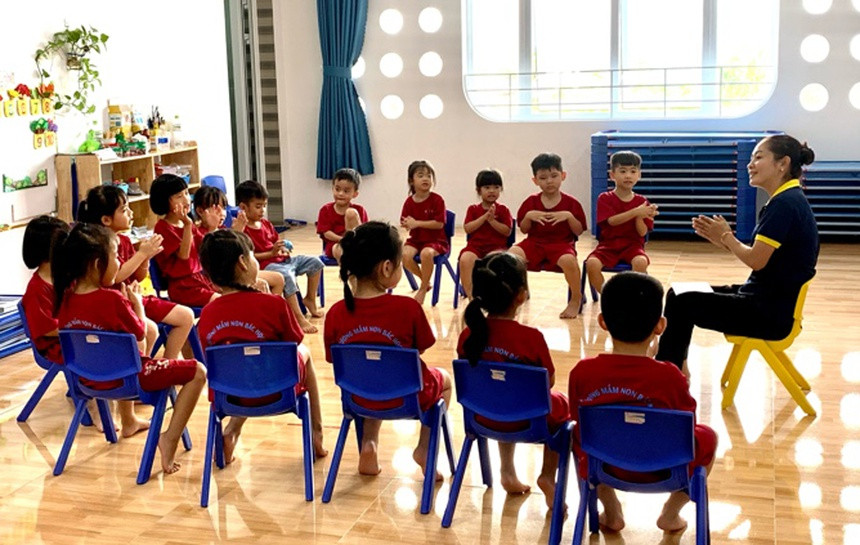 Cần Thơ cho trẻ mầm non trở lại trường Can Tho cho tre mam non tro lai truong