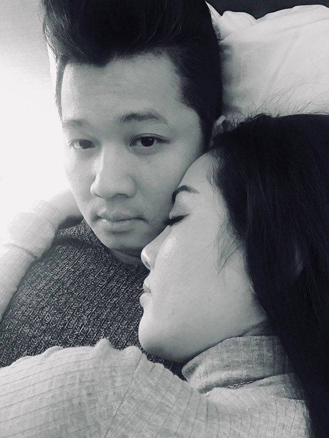 Ở tháng thứ 8 của thai kỳ, sức khỏe của Huỳnh Tiên khá ổn định, cô không tăng cân nhiều.