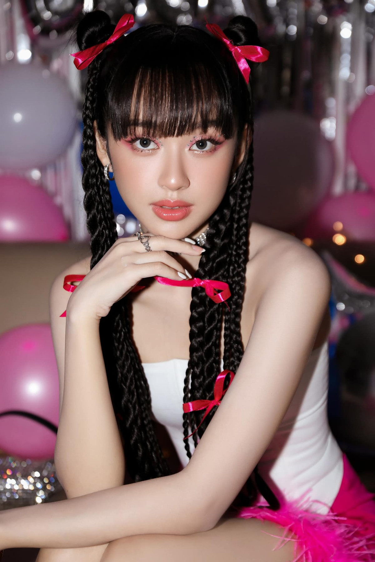 Hot girl Tây Bắc thường xuyên xuất hiện ở những sự kiện giới trẻ với vẻ ngoài xinh đẹp, chỉn chu.