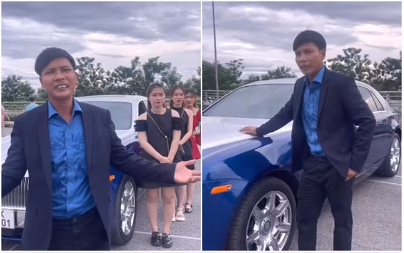 Cách đây không lâu Youtuber này còn đăng tải video khoe 2 siêu xe Lamborghini và Rolls royce, mỗi chiếc trị giá 40 tỷ. Bên cạnh đó, anh sẽ dùng chiếc Rolls royce để chở 3 học trò - cũng là 3 cô gái xinh đẹp... đi ăn phở.