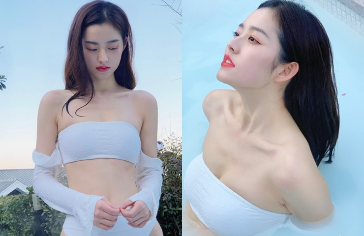 Cô còn nhận được nhiều lời khen của người hâm mộ bởi lối ăn vận nhẹ nhàng, nữ tính, đầy quyến rũ.