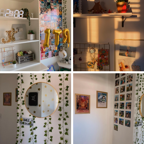 Phòng ngủ của Jenny Huỳnh được thiết kế những góc đẹp mắt.