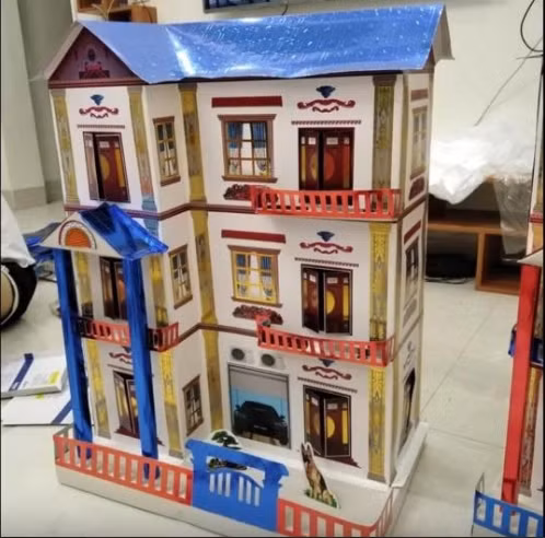 Những căn biệt thự được làm cho người âm vô cùng tỉ mỉ cũng xuất hiện trong thị trường vàng mã năm nay.