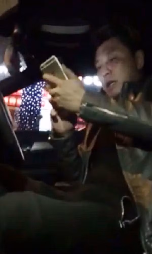 Chân dung tài xế gây tai nạn liên hoàn. Ảnh cắt từ clip