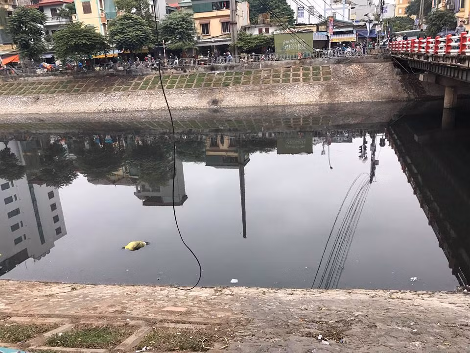 Hiện trường phát hiện thi thể.