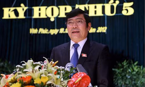 Nguyên Chủ tịch UBND tỉnh Vĩnh Phúc - Phùng Quang Hùng.