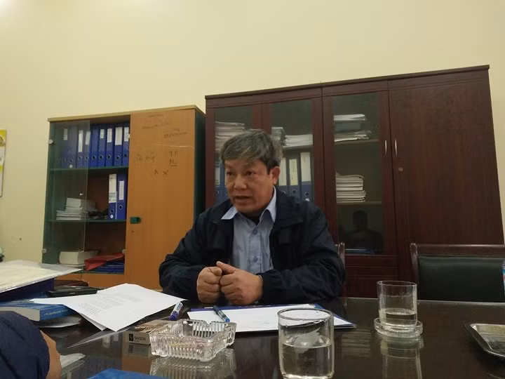 Ông Nguyễn Xuân Trường - Bí thư Đảng bộ - Hiệu trưởng Trường Cao đẳng Phát thanh – Truyền hình 1 (Hà Nam) tại buổi làm việc với phóng viên.