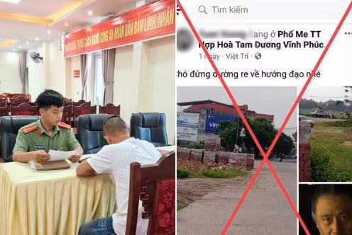 Xuc pham 2 CSGT Vinh Phuc, nguoi dan ong bi phat nang