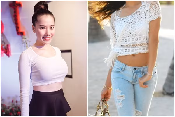 Năng động hơn với áo croptop. Những chiếc áo lửng như crop top, boxy top là món đồ dường như chỉ dành riêng cho cô nàng ngực lép. Nguyên nhân đến từ kết cấu đặc biệt của kiểu áo này: chân áo lửng, dáng áo ngắn trong khi cổ lại thường là cổ tròn. Dáng áo này tạo cảm giác phần thân trên đầy đặn, mũm mĩm hơn. Nó sẽ khiến những nàng có vòng 1 đầy đặn nhìn béo và kém thanh thoát, nhưng lại giúp các cô nàng ngực lép trông năng động và trẻ trung.