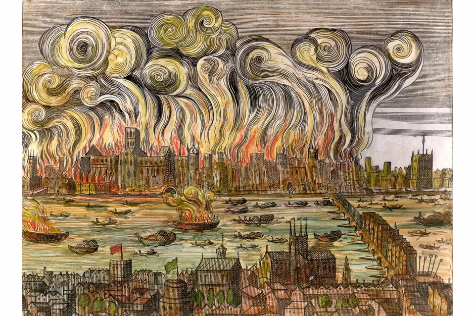 Trận đại hỏa hoạn xảy ra ở London, Anh ngày 2/9/1666 đi vào lịch sử nhân loại khi gây hậu quả khủng khiếp. Vụ cháy bùng phát từ nhà của người làm bánh tên Thomas Farynor.