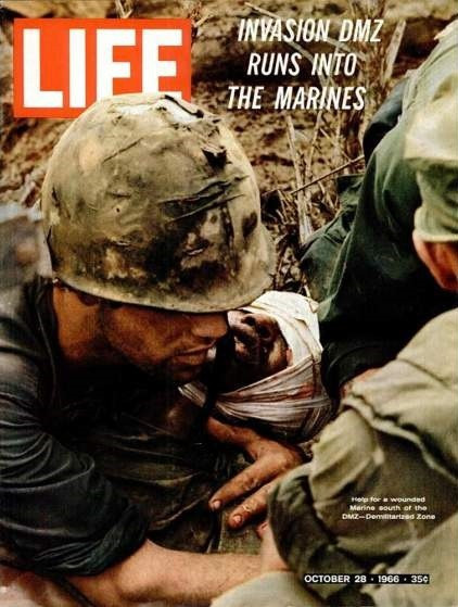 Ảnh bìa của tạp chí Life ngày 28/10/1966 khiến độc giả thế giới hiểu rõ hơn về hiện thực đẫm máu trong chiến tranh ở Việt Nam.
