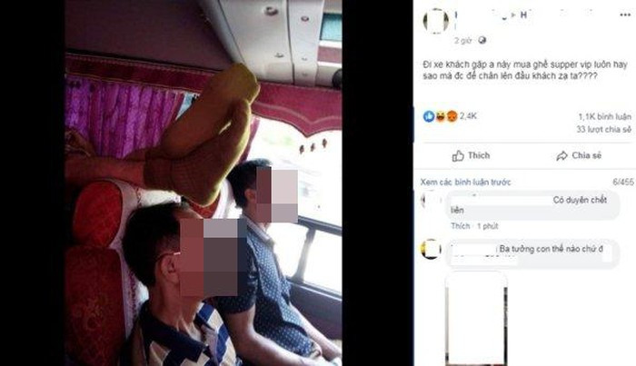 Ngu gat tren xe, co gai bi khach ngoi sau gac han chan len dau-Hinh-2