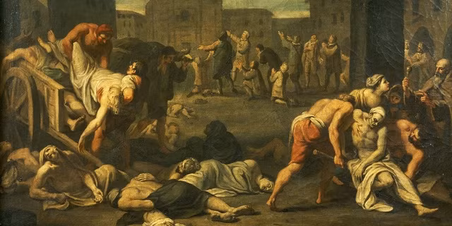 Cụ thể, quân đội Mông Cổ ném các tử thi nhiễm bệnh dịch hạch vào trong thành khiến rất nhiều người dân trong thành bị lây nhiễm bệnh.