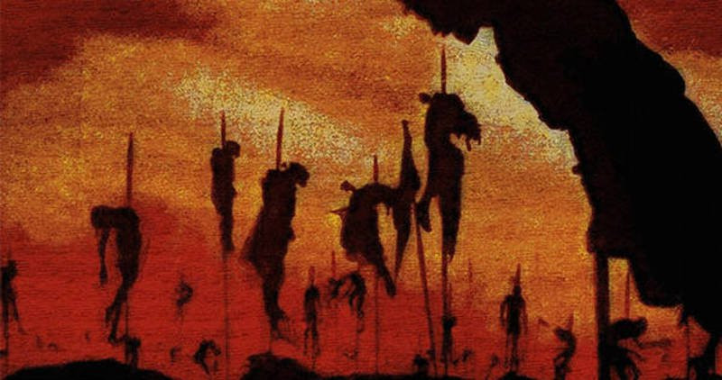 Những người trẻ tuổi thì bị bắt đi lao dịch, xây dựng các pháo đài quân sự.