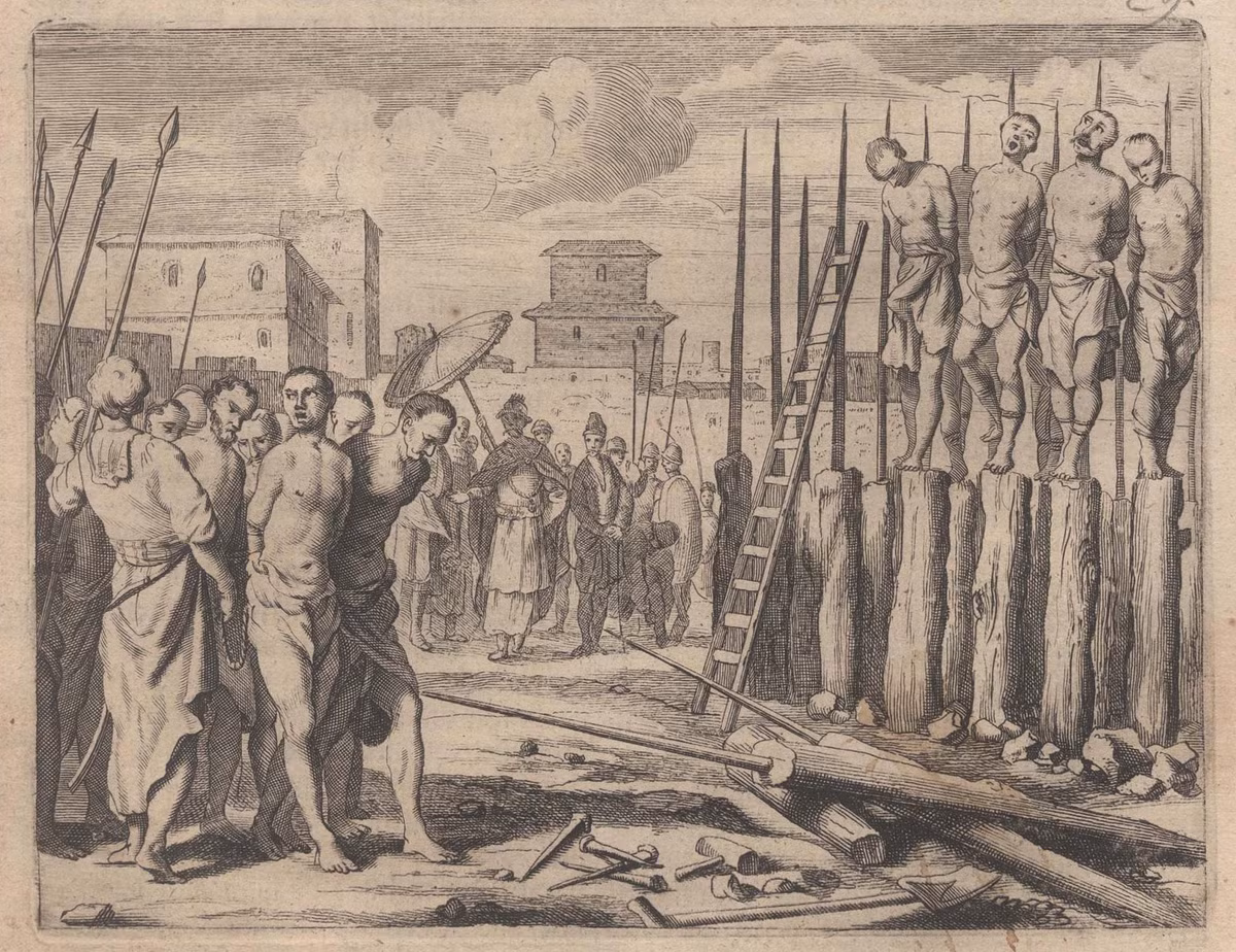 Khi chứng kiến cảnh tượng này, nhiều người không khỏi rùng mình, kiếp sợ bởi cách tra tấn vô cùng tàn ác của ông.