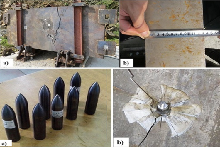 Đây được xem là một trong những tin vui đối với CNQP Việt Nam trong một vài năm trở lại gần đây, khi chúng ta có thể tự nghiên cứu và phát triển một mẫu đạn chống tăng hoàn toàn mới dựa trên nền tảng đạn pháo dã chiến 85mm của Liên Xô. Ảnh: Kết quả bắn thử nghiệm đạn xuyên giáp động năng sử dụng lõi hợp kim vônfram đối với các tấm thép có độ dày lên đến 130mm. Nguồn ảnh: QPVN.