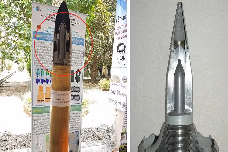 Càng đặt biệt hơn nữa khi các kỹ sư quân sự Việt Nam thành công trong việc sử dụng hợp kim vônfram làm lõi đạn xuyên động năng cho mẫu đạn pháo chống tăng thế hệ mới dựa trên các công nghệ có sẵn sàng trong nước. Nguồn ảnh: QPVN.