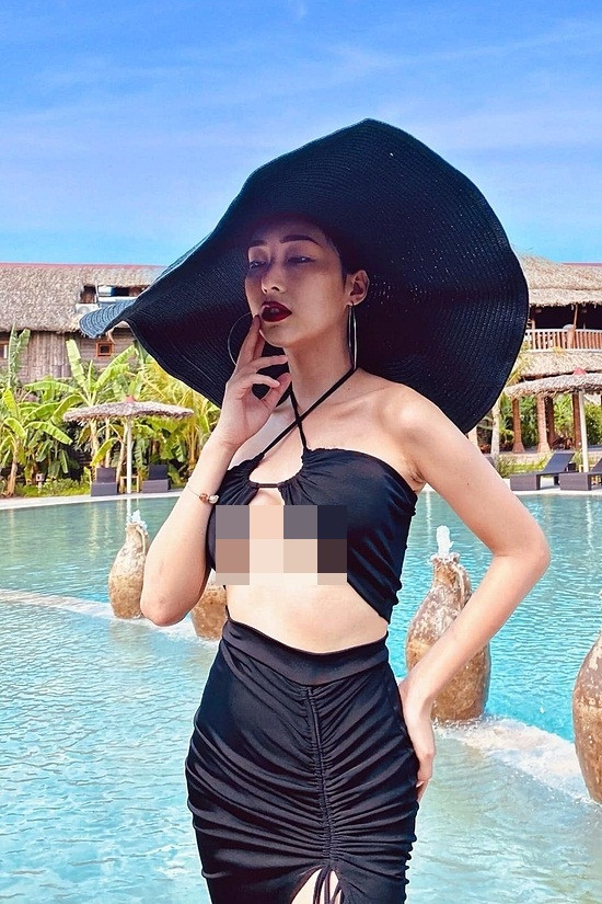 Chiều cao của Khánh An nổi bật với 1,64 m, hình thể 83-64-95 cm. Ảnh: Tổng hợp