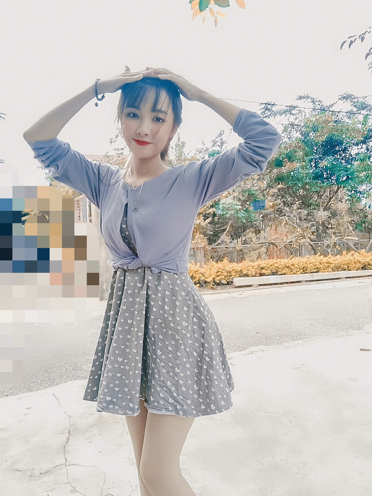 Hiện tại, 9X là gương mặt mẫu quen thuộc của nhiều nhiếp ảnh gia tại Hà Nội.