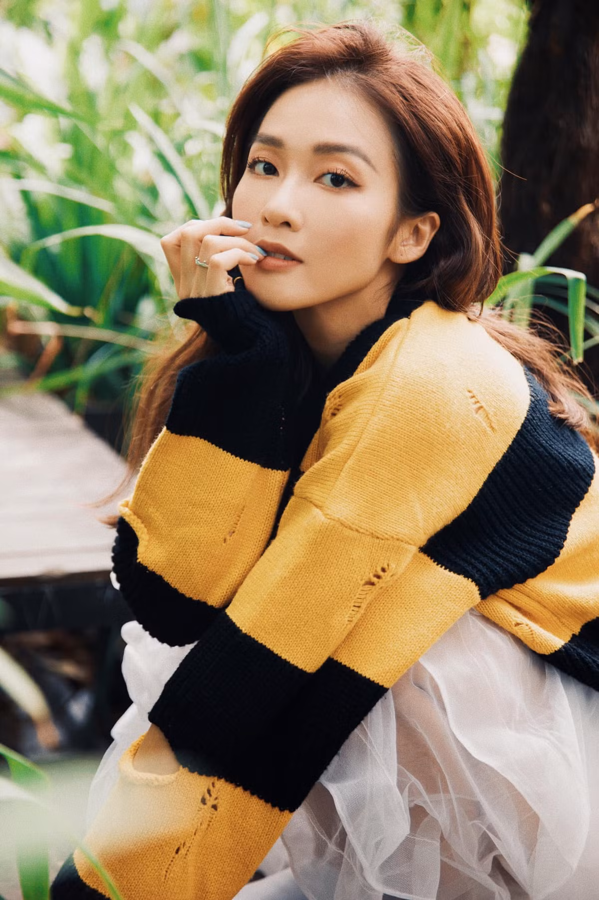 Không chỉ nổi tiếng ở Việt Nam, hình ảnh "hot girl boxing" xuất hiện trên nhiều tờ báo của Trung, Hàn. Ảnh: Tổng hợp