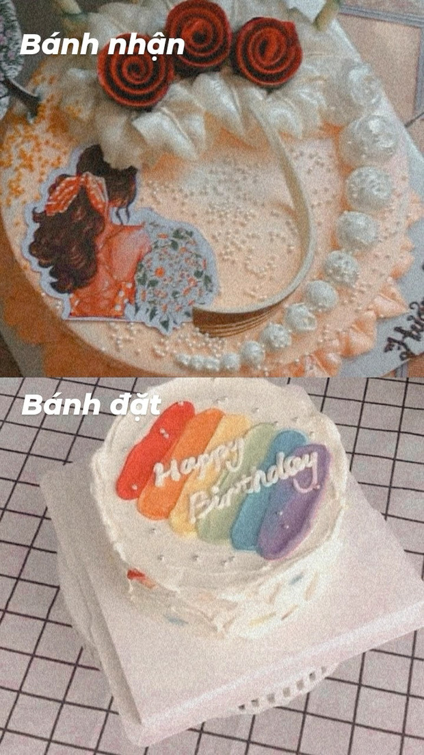 Không những không giống bánh trên hình, mà nhiều chiếc còn được thay hẳn kết cấu, thành một chiếc bánh như từ trên trời rơi xuống.