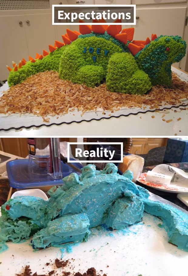 Đi mua bánh kem qua mạng quả thực là trò may rủi và đánh cược vào độ vui tính của thợ làm bánh.