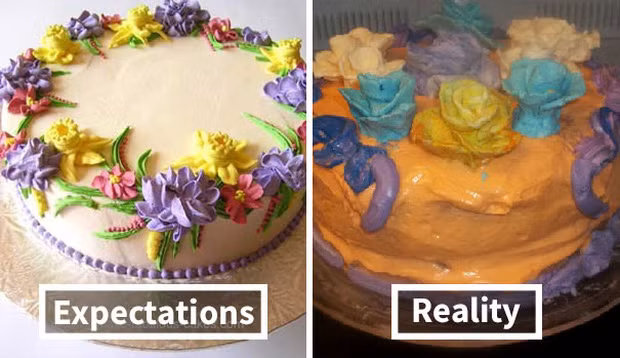 Vườn hoa xinh giờ đã trở thành vườn hoa bị dập nát qua tay của thợ làm bánh không có tâm.