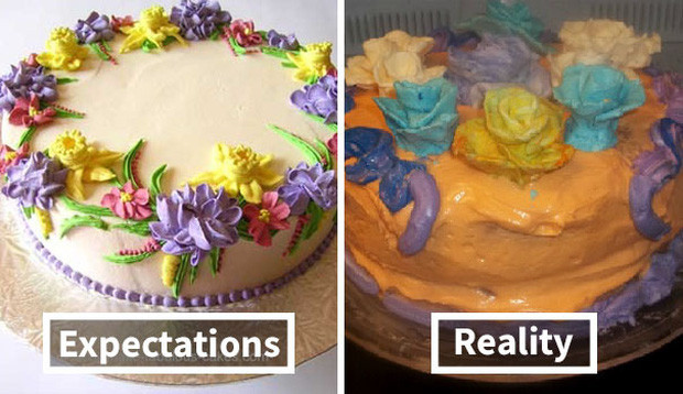 Vườn hoa xinh giờ đã trở thành vườn hoa bị dập nát qua tay của thợ làm bánh không có tâm.