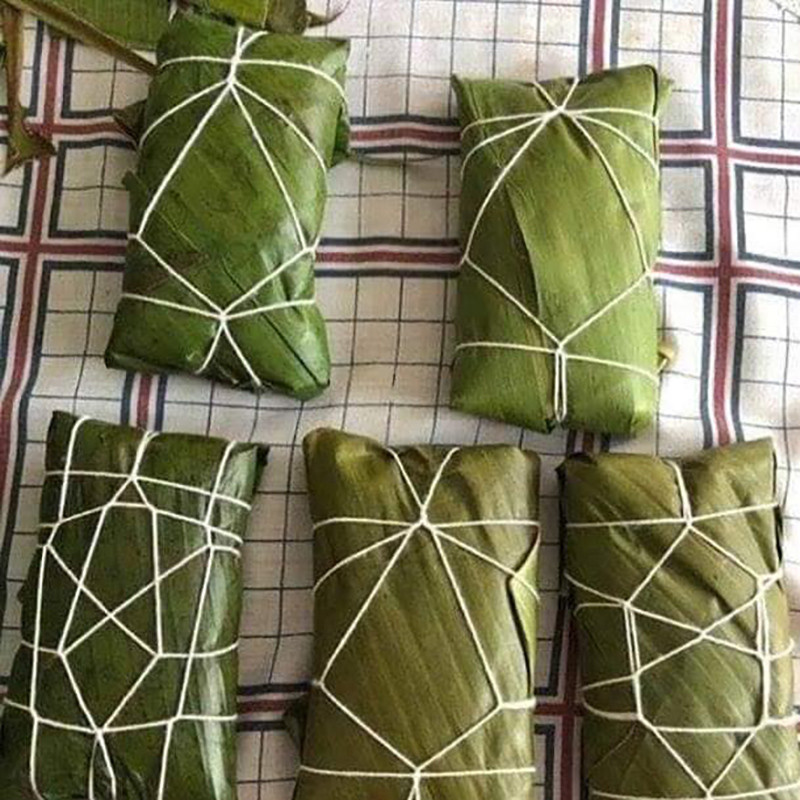 Những chiếc bánh chưng "siêu rối rắm".