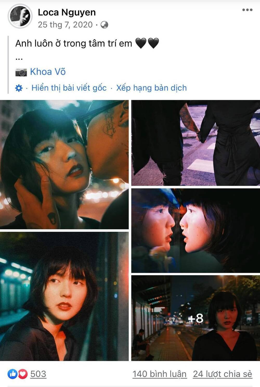 Trên trang cá nhân của chàng trai lạ mặt này vẫn còn giữ những hình ảnh của nàng hot girl.