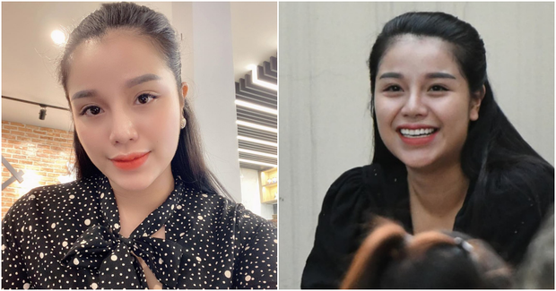 Khánh Linh sở hữu một gương mặt mịn màng, đôi mắt to tròn cùng nụ cười duyên dáng. Sau khi sinh Sushi, nàng Wags trông còn xinh đẹp hơn vạn phần. Ảnh: Tổng hợp Internet