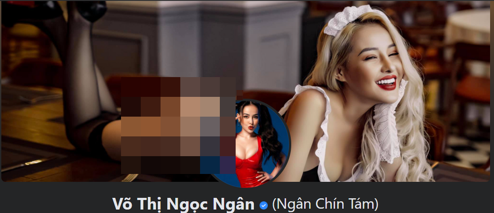 Bức ảnh phản cảm này còn được hot girl Ngân 98 dùng làm hình nền cho Facebook khiến cư dân mạng ngượng “chín mặt” mỗi khi ghé qua.