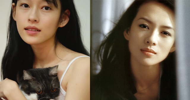 Nàng hot girl Hà thành được nhiều người nhận xét có gương mặt xinh đẹp, nhiều nét hao hao Chương Tử Di.